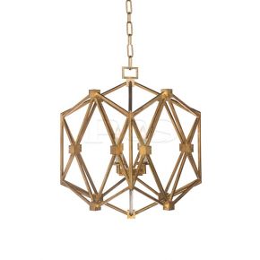 Luxury Handmade Gold Foil Pendant lamp