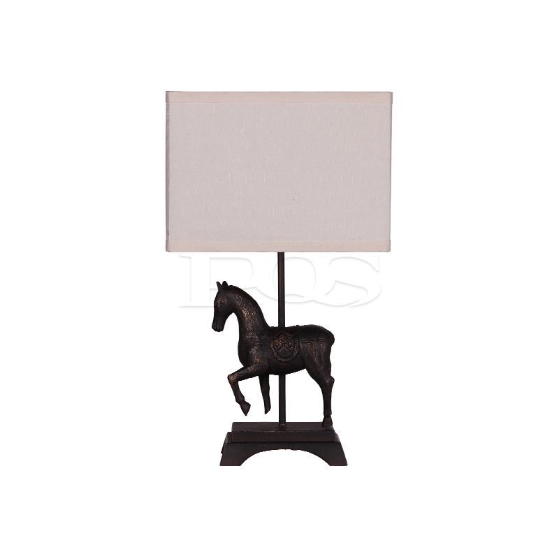 Contemporary Black Horse Table Lamp for Indoor Decorative Artwork