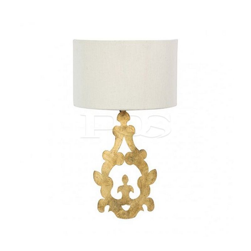 Contemporary Golden Branch Wall Lamp With Milky Fabric Shade