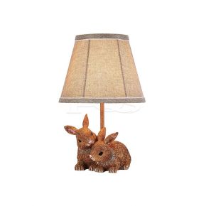 Modern Decorative Rabbit Couples Base Decorative Table Lamp