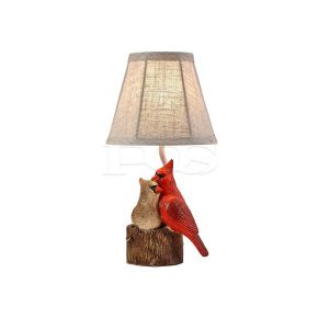 Contemporary Bird Couples Decorative Table Lamp with Base