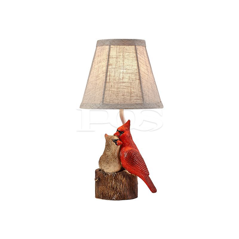 Contemporary Bird Couples Decorative Table Lamp with Base