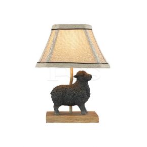 Lonely Black Sheep Statue Table Lamp
