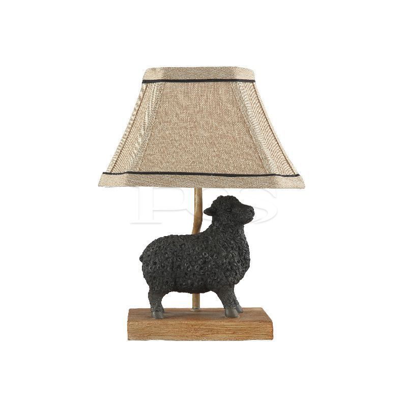 Lonely Black Sheep Statue Table Lamp