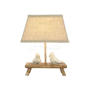 Bird Couple Fabric Table Lamp