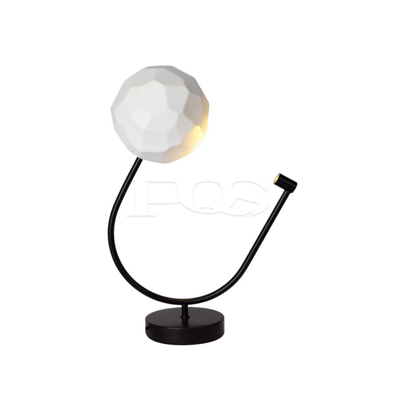 Modern Abstract Artwork Table Lamp with Concealed Lamp Holder