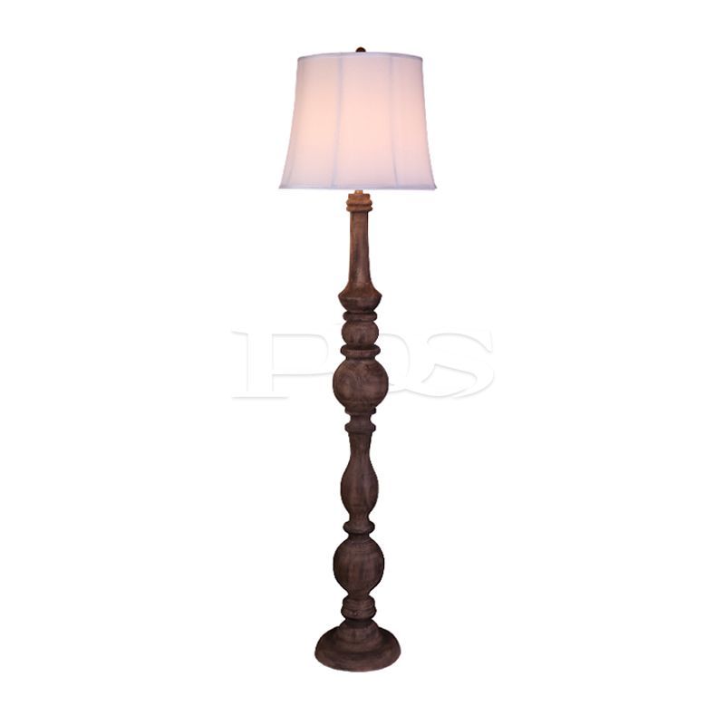 FRustic Wooden Irregular Body-base Floor Lamp