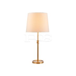 Iron Table Lamp with Fabric Shade