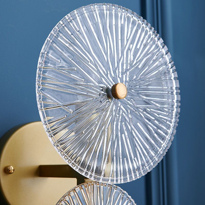 Rustic Modern Weaving Wheels Decorative Wall Lamp