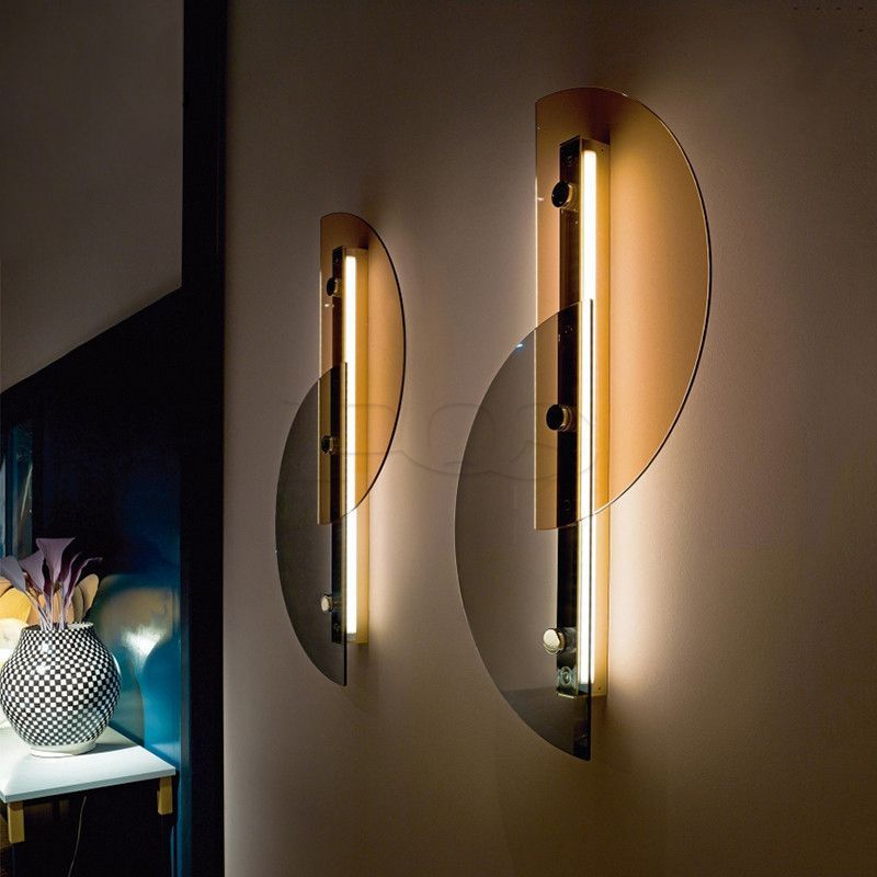 Dual Lune Decorative Modern Wall Lamp