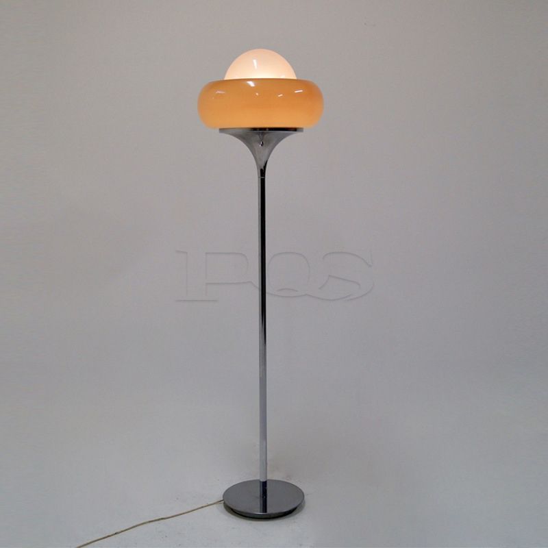Iron Floor Lamp with Glass