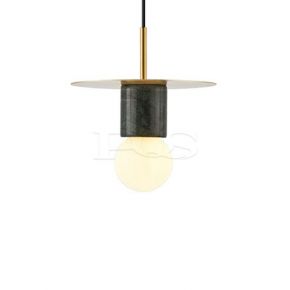 Contemporary Ceiling Light Fixture Pendant Lamp with Spherical Shade.
