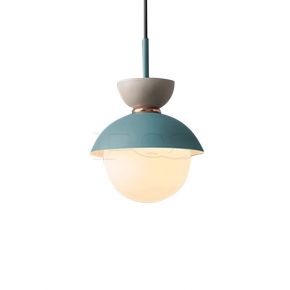 Modern Adorable Indoor Decorative Pendant with Milky White Spherical Lamp Shade