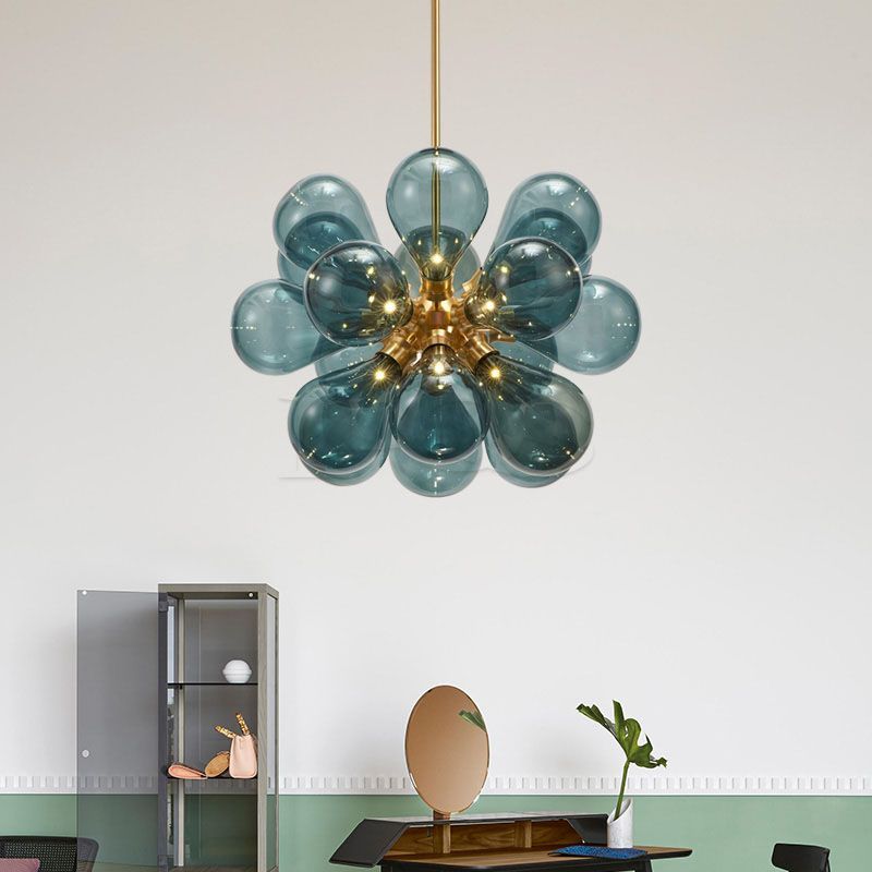 Contemporary Dark Blue Grape Stylish Decorative Pendant Lamp