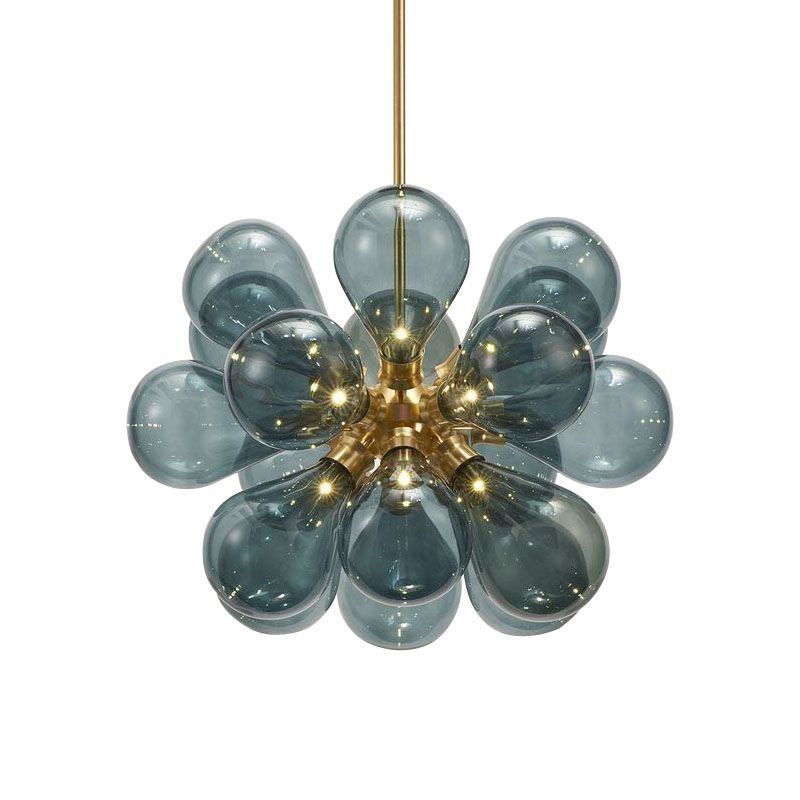 Contemporary Dark Blue Grape Stylish Decorative Pendant Lamp