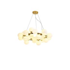 Adorable Milk Ball Decorative Pendant Light Dark Gold Furnish Ceiling Light Fixture