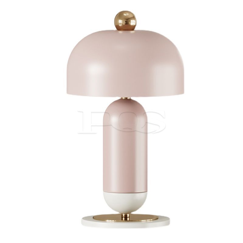 Contemporary Cute Pink Mushroom Shade Table Lamp