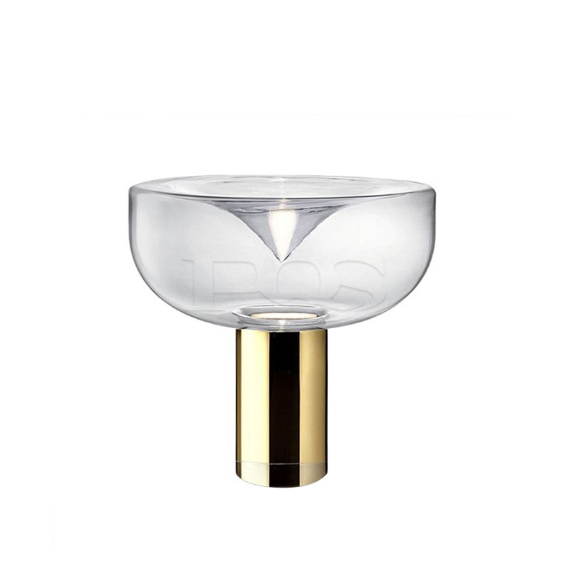 Stylish Crystal Shade Table Lamp with Golden Base