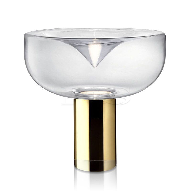 Stylish Crystal Shade Table Lamp with Golden Base