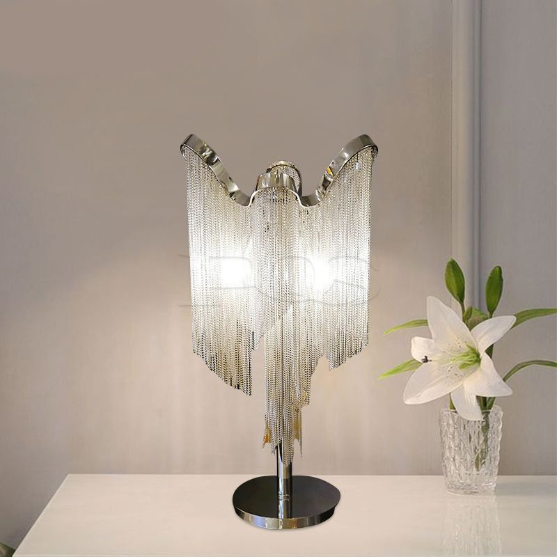 Table Lamp with Iron and Aluminum