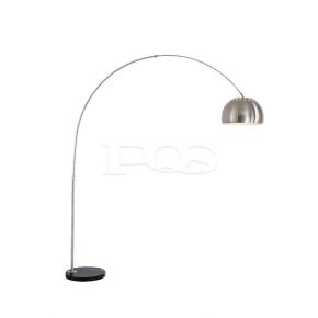 Modern Silver Linear Floor Lamp with Shade