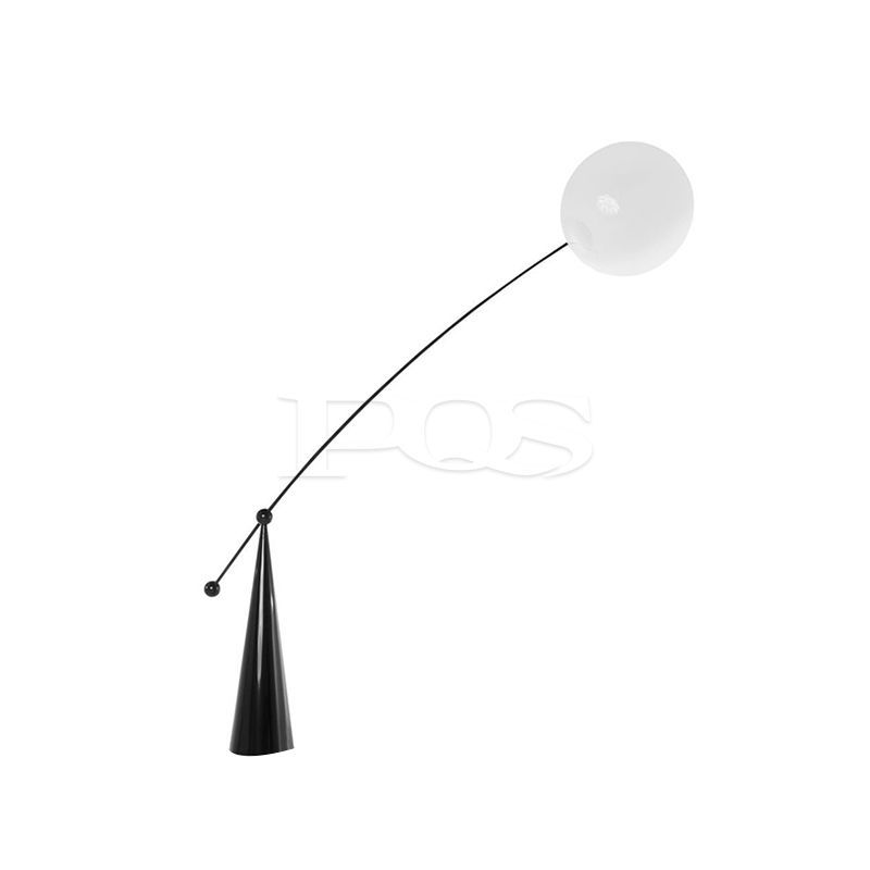 Modern Fish Pole Style Creative Floor Lamp with Sperical Lamp Shade