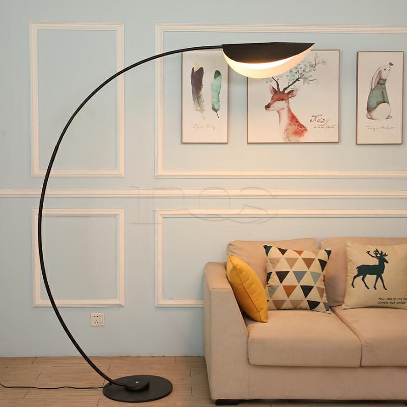 Modern Concise Leaf Lamp Shade Floor Lamp