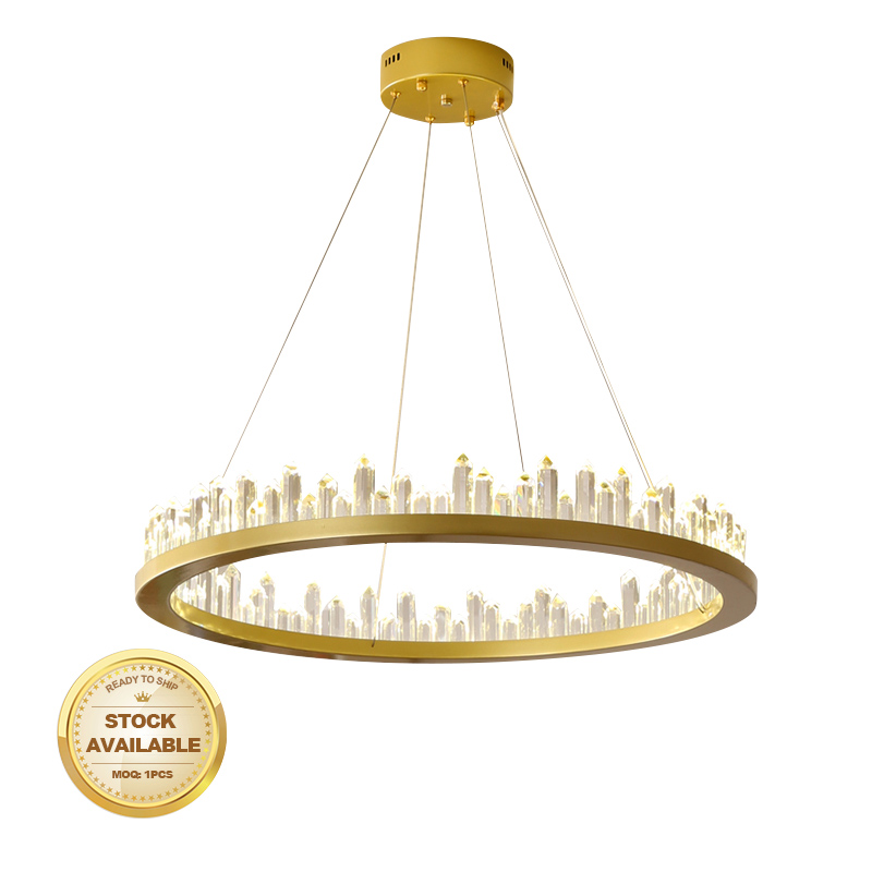 Hot Selling luxurious creative golden pendant Lamp crystal chandelier for living hotel restaurant  crystal chandelier big modern