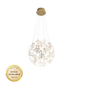 New design Modern Nordic Style Acrylic Aluminum round ball shade gold Pendant Lamp Pendant Light for decor