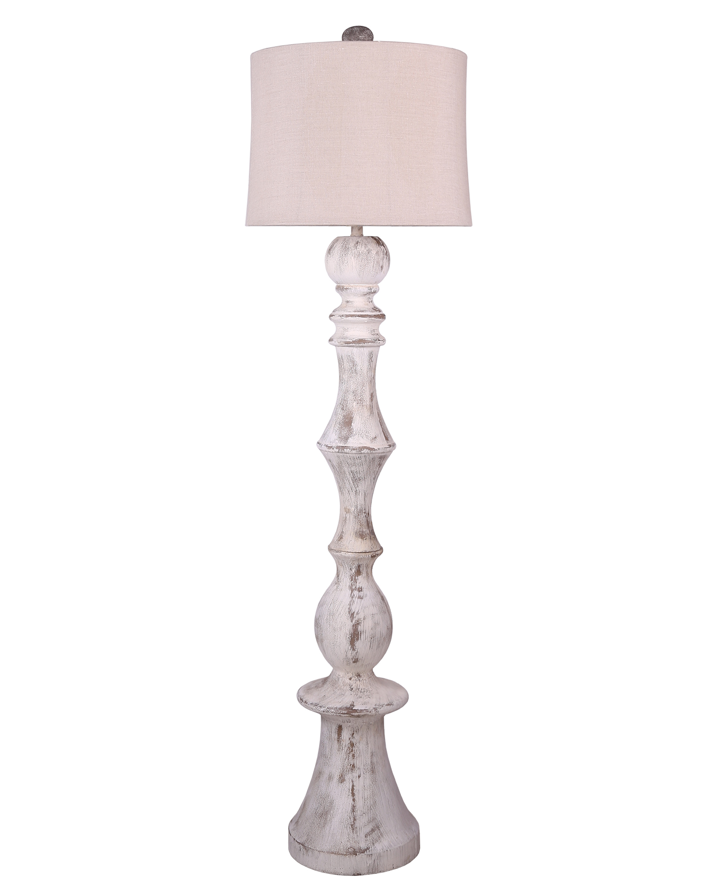 Vintage Marble Chess Base Floor Lamp with Multiple Shade Colors