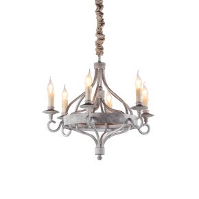 Classic Retro Art Nouveau Candle Light Decorative Torch Chandelier