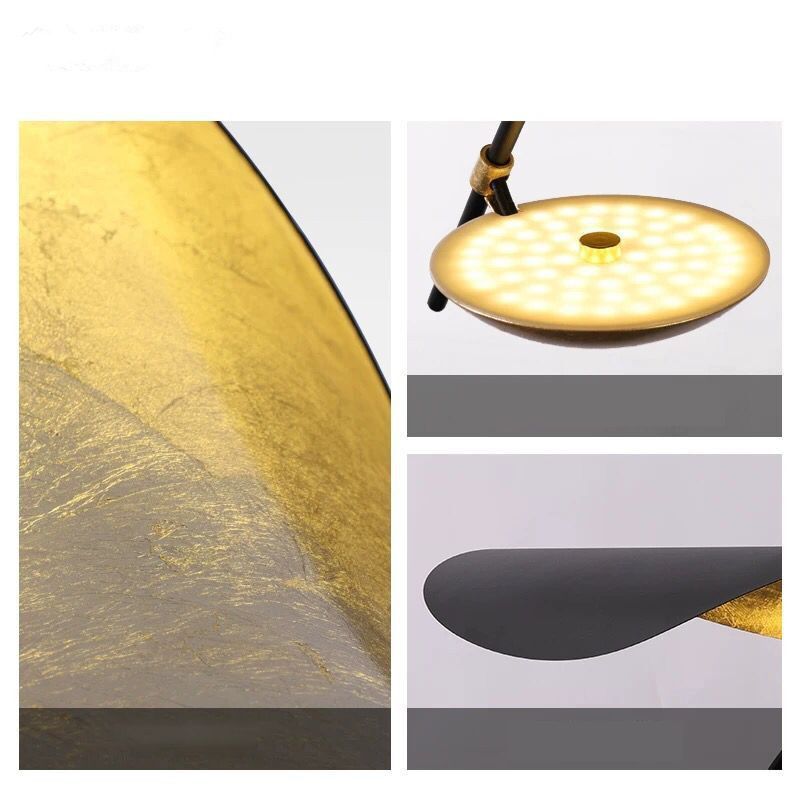 Decorative Modern Black Gold Furnish Lotus Leaf Pendant