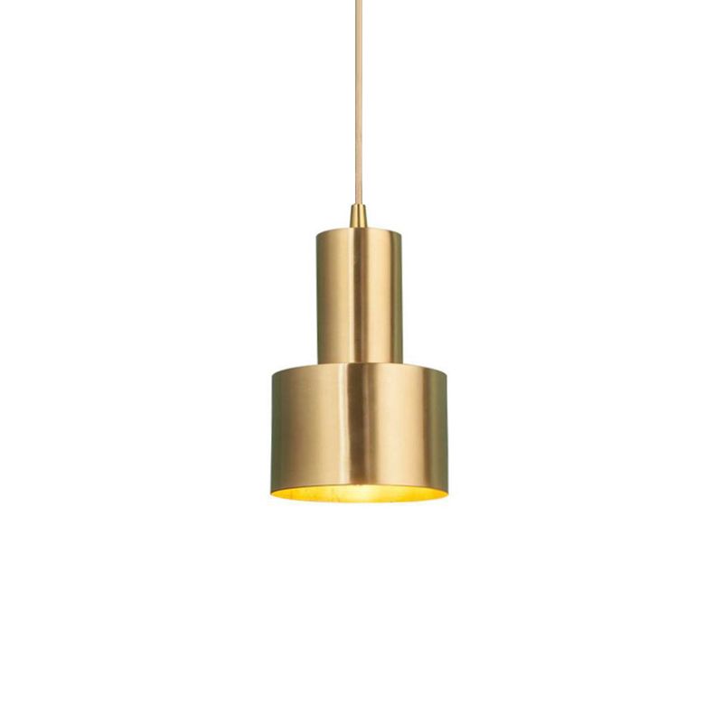 Concise Modern Luxurious Golden Pyramid 2-layer Pendant