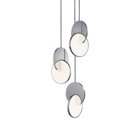 Artistic Modern Integrated 2-Plate Decorative Multifunctional Pendant/Table Lamp
