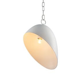 Contemporary Semi-eggshell Pendant, Decorative Iron Ceiling Ceiling Light Fixture