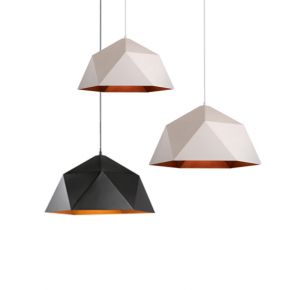 Modern Concise  Polygon Design Lamp Shade Creative Tent Pendant Lamp