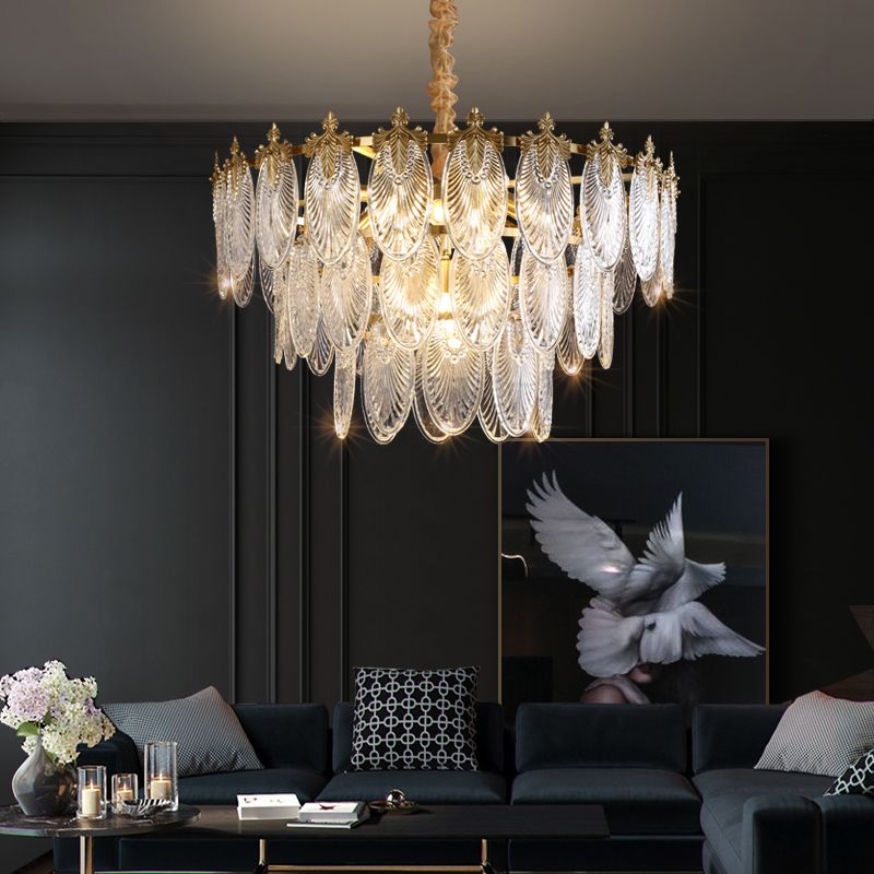 Modern Deluxe Vintage Style Feather Decorated Pendant Light Ceiling Light Fixture