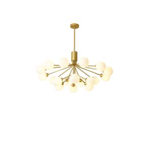 Contemporary Blooming Flower Creative Bright Gold Pendant Ceiling Light Fixture