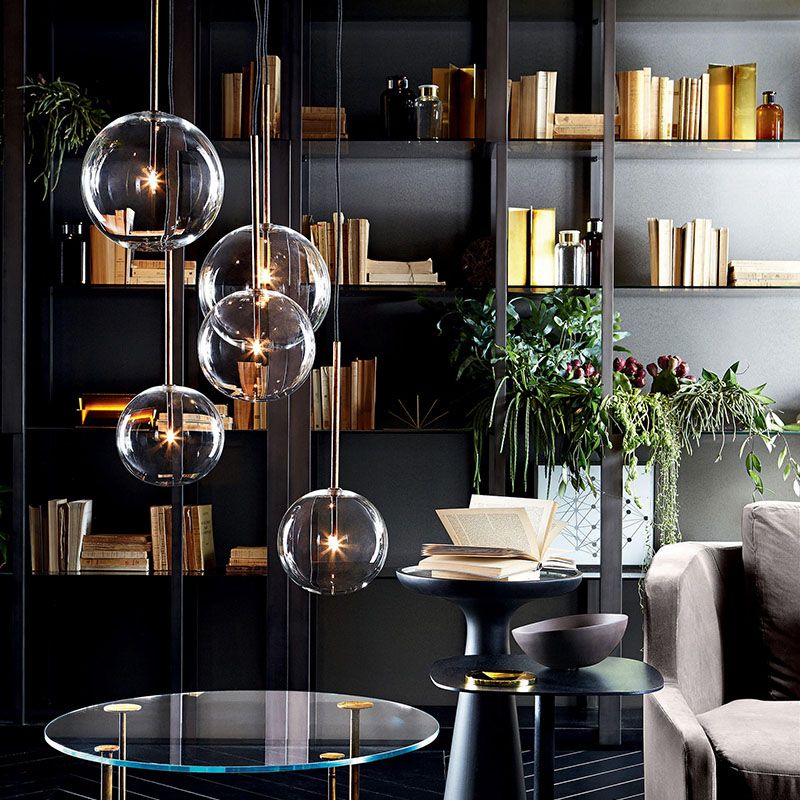 Fantastic Pure Bubbles Concise Modern Decorative Pendant Light with Glass Spreical Shade
