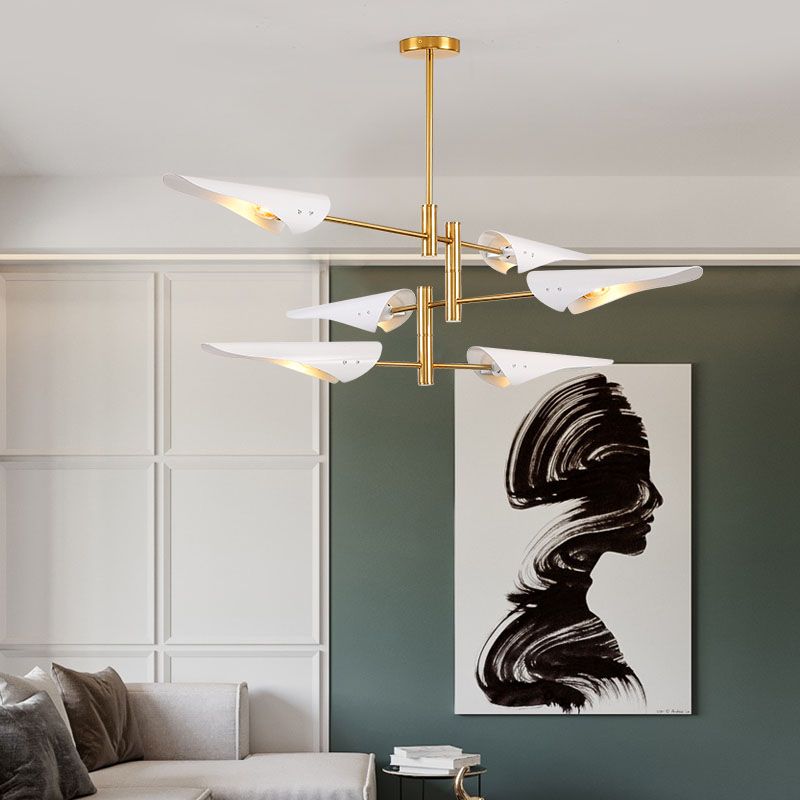 Modern Rustic Black Gold Furnish Sharp Style Multi-holder Pendant Light Ceiling Light Fixture