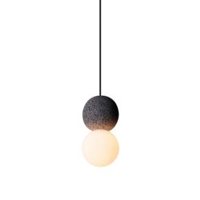 Shadow-of-the-moon Contemporary Concise Creative 2-sphere Decorative Pendant