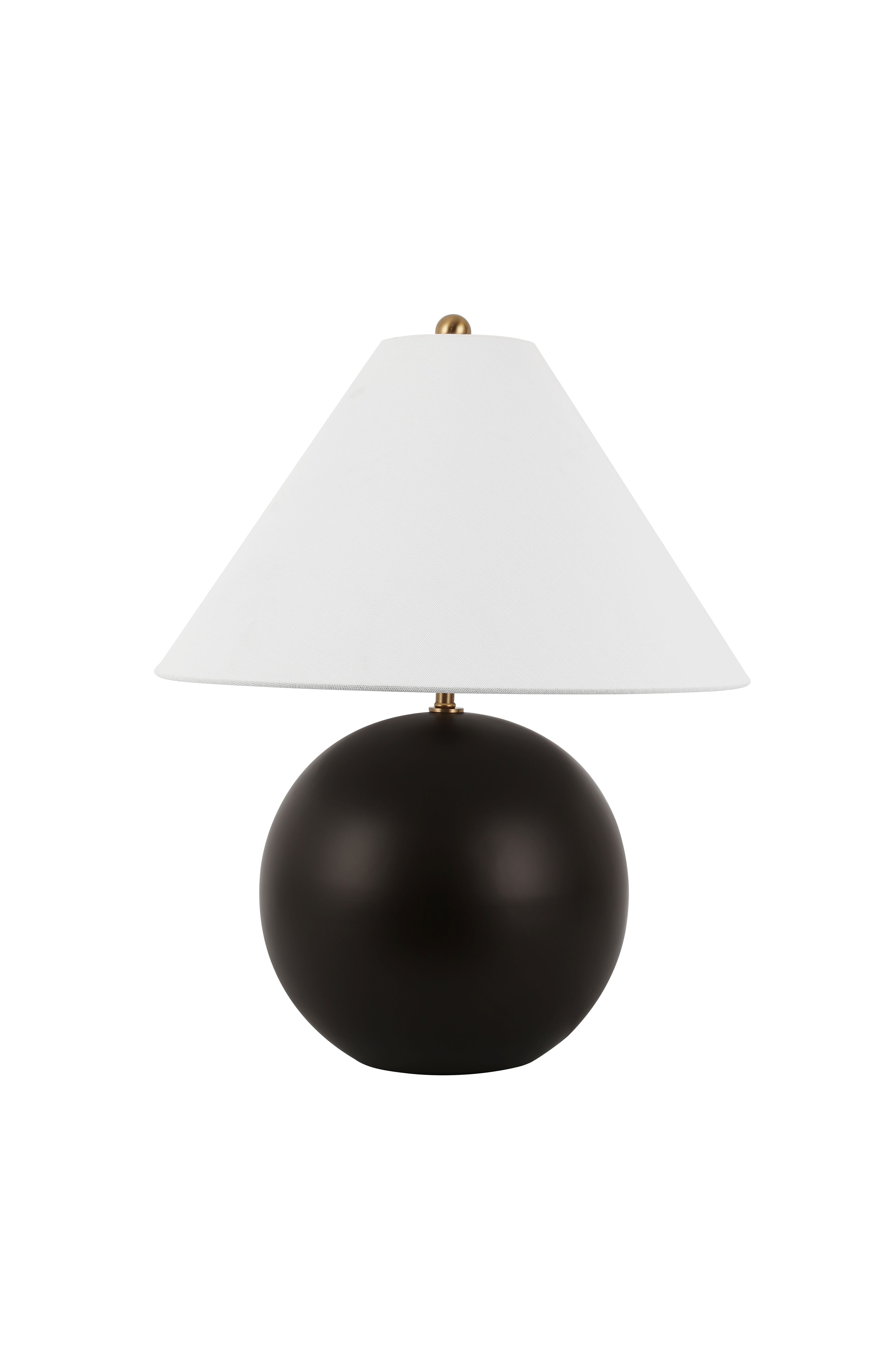 Exquisite sphere matte black matte white Nordic style hotel room desk lamp desk office custom table lamp