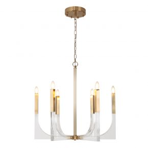 Gold acrylic chandelier iron metal modern  lighting