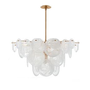 Palatial Decorative Modern Golden Frame with Crystal Plates Shade Pendant Light