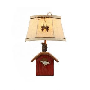 Cute Animals Abode Statue Decorative Table Lamp with Shade