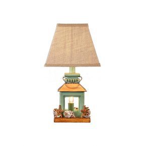 Stylish Oil Light Base with Fabric Shade Table Lamp for Home Decoration