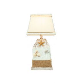 Ocean Theme Modern Decorative Milky Shade Table Lamp