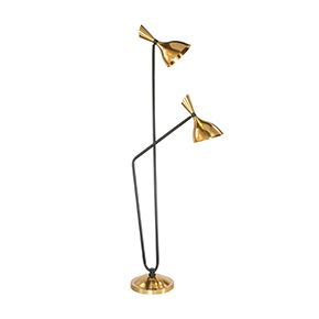 Concised Modern Twin Holder Floor Lamp