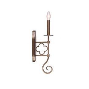 Stylish Frame Wall Lamp with Candlestick Holder