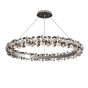 Sunflower design nordic hanging pendant lights modern gold crystal glass luxury chandeliers